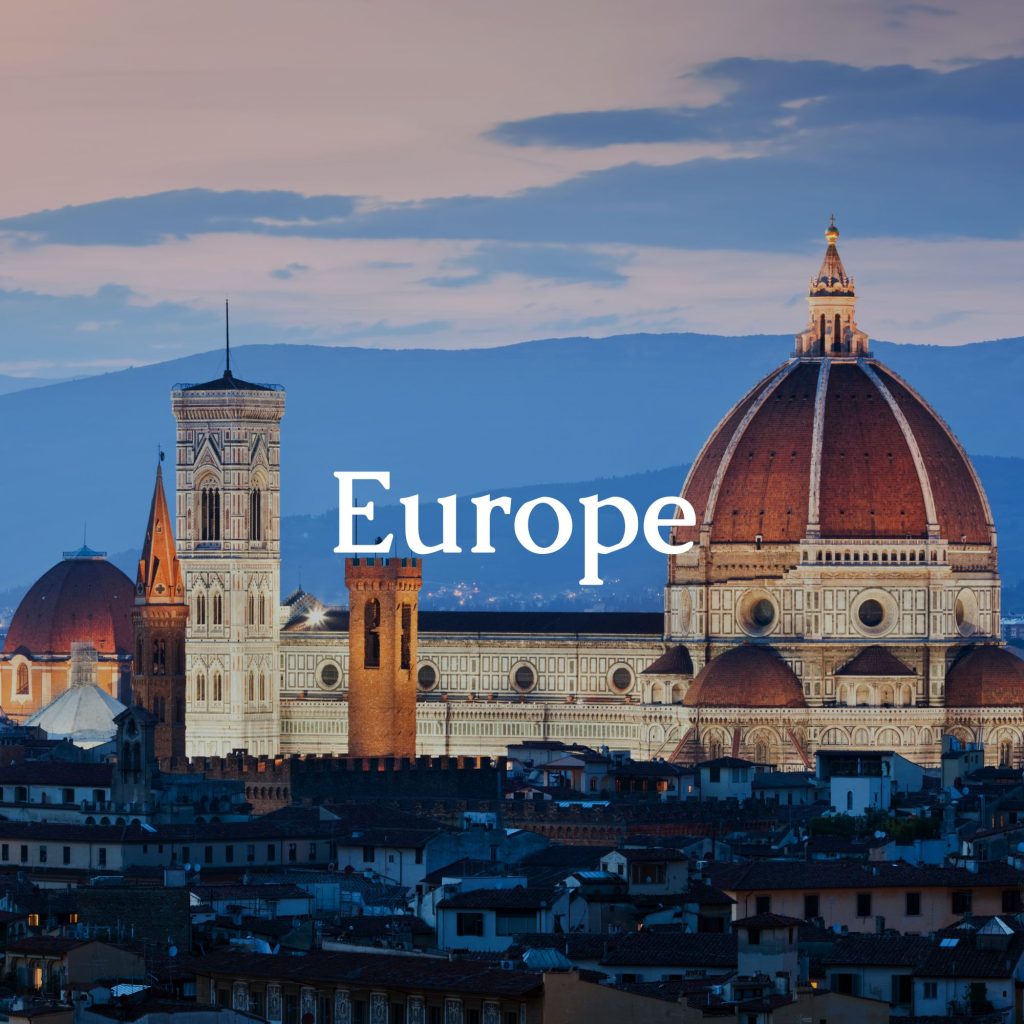 Image of Florence with Europe sign